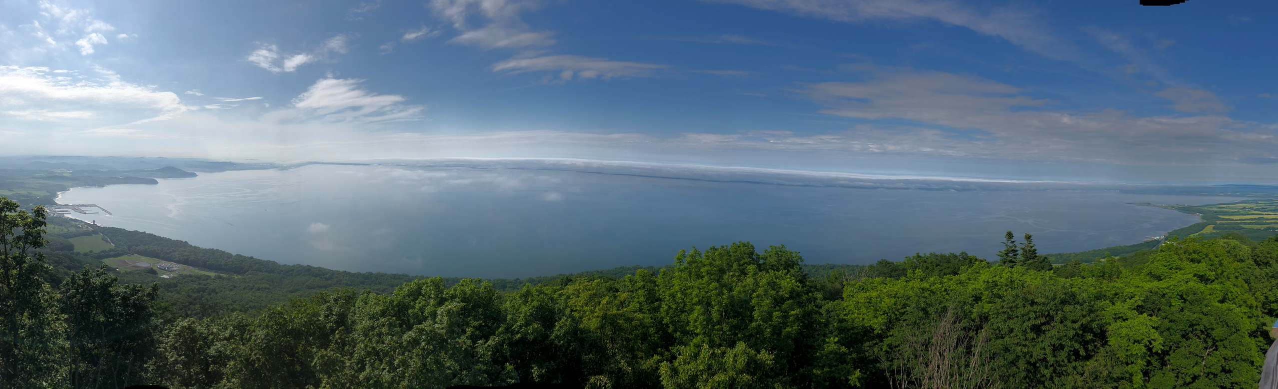 サロマ湖展望台からのサロマ湖全景