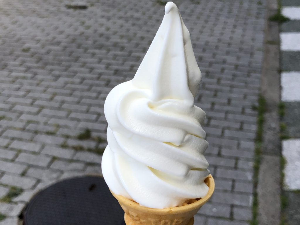 神威岬のソフトクリーム